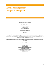 Be careful to distinguish between examples for grant proposals and business ideas. Event Management Proposal Template Pdf Templates Jotform
