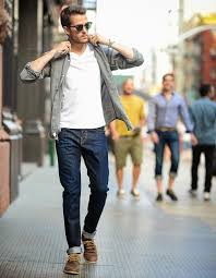 Finish off the look with white sneakers. Dark Blue Shirt Outfit Mens Shop Clothing Shoes Online