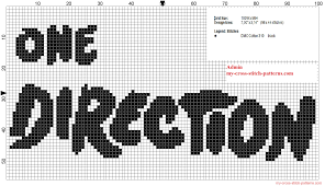 Share your software created cross stitch patterns! new york skyline colors free cross stitch pattern home painting idea 200 x 133 stitches. One Direction Band Logo Monochrome Black Cross Stitch Pattern Free Cross Stitch Patterns Simple Unique Alphabets Baby