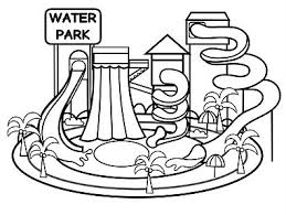 Theme Park Water Park And Playgrounds Rainbow Playhouse In 2020 Water Park Coloring Pages Art Theme