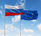 Flags of European Union and Russia — Stock Photo © denisismagilov ...
