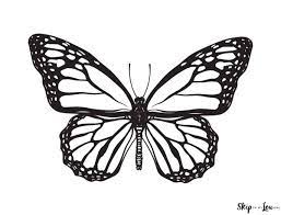 Black and white butterflies vector. Free Printable Butterfly Coloring Page Butterfly Tattoo Stencil Butterfly Tattoo Tattoo Stencils