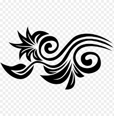 Vintage flourish ornament frame vector. Flower Vector Black White Png Motif Clipart Png Image With Transparent Background Toppng