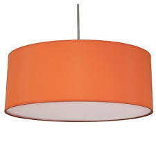 Drum Pendant Shade Burnt Orange Orange Lampshade Lamp Shade Wooden Lampshade