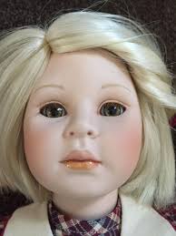 Collectible doll Pauline "Daisy" LE 34/950 18in tall porcelain w/box,COA