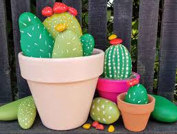 Unlike trees you can count rings, but for cacti some believe like the saguaro cactus you can use the arms to tell the age, but in the life span of a saguaro it can grow at different rates. Faux Cactus Stone Garden Kiwi Families