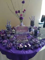 Lilac And Purple Candy Table Wedding Candy Table Purple Candy Buffet Purple Candy Buffet Wedding