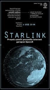 Starlink (spacex) deliver high speed broadband internet to locations where access has been unreliable, expensive, or completely unavailable starlink.com. Upaya Elon Musk Menyediakan Internet Untuk Umat Manusia Tirto Id