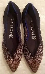 Rothy's, which is known for its sustainable and fashionable flats, launched sustainable bags made entirely out of recycled plastic. Rothy S Retired Midnight Metallic Point Flat Shoes 7 5 New 288 00 Picclick