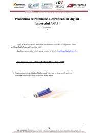 Pagina 1 din 12 reînnoirea online a unui certificat digital calificat digisign versiunea 1.6. Eroare Reinnoire Certificat Digital Anaf 6