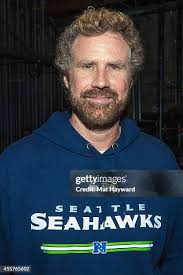 Actor and comedian Will Ferrell and King 5 news anchor Dennis Bounds...  News Photo