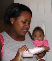 Evacuee receives wonderful present