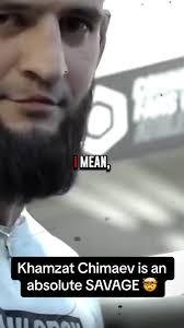 Khamzat Chimaev is an absolute SAVAGE 🤯 #khamzat #khamzatchimaev  #khamzatchimaev🐺 #khamzat_chimaev #ufc #ufcrussia #ufcfans #mma #mmafans  #fyp