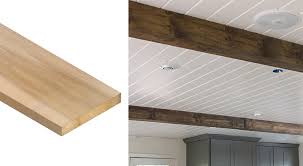I need to enlarge the look of existing beams for 4 cathedral ceilings as well as installing a 5th false box beam for another cathedral ceiling. Adding Wood Beams To Your Home On A Budget Mobile Home Repair