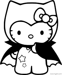 This cute coloring sheet features hello kitty having a gala time by the beach. Halloween Cartoons Coloring Pages Coloringall