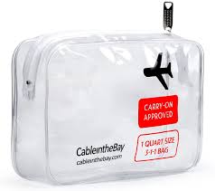 Heavy duty, high & low density bags available Amazon Com Tsa Approved Clear Travel Toiletry Bag Quart Sized With Zipper Airport Airline Compliant Bag Bottles Men S Women S 3 1 1 Kit Travel 1 Pack Home Kitchen