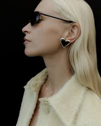 Sterling Silver Statement Earrings Gold