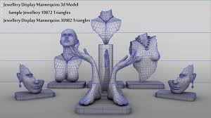 Jewellery Display Mannequins 3d Model Jewellery Display Display Mannequins 3d Model