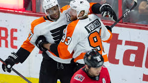 There's no debate in numbers. Jakub Voracek Scott Laughton Score 2 Apiece Flyers Beat Senators 7 4