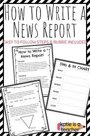 How To Write A News Report Teaching Nonfiction Text Features Writing Teaching Homeschool