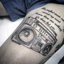:] i took the picture after i put a&d on it. 40 Boombox Tattoo Designs For Men Retro Ink Ideas