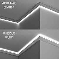 Cornice Per Illuminazione Indiretta Led A Parete O Soffitto El504 2 Metri Illuminazione Indiretta Illuminazione Led Soffitto Illuminazione Controsoffitto