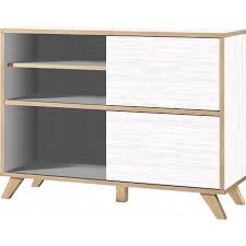 Meuble de bureau à tiroirs. Armoire Basse Scandinave Pour Bureau Collection Aurora