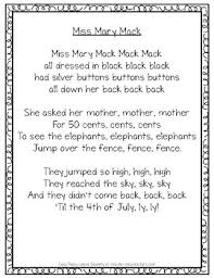 Lightning mcqueen colouring pages to print cars coloring page disney lol uncategorized. Free Miss Mary Mack Song Cards By Easy Peasy Lemon Squeezy Tpt