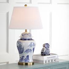 Its has small scratch as shown in the second picture. Safavieh Lighting 29 Inches Shanghai Blue White Ginger Jar Set Of 2 17 X17 X29 5 On Sale Overstock 9527350