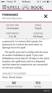 5e Forbiddance 6th Level Abjuration Ritual Is Really Cool Dnd