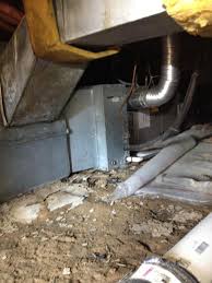I know why they left it, but i will never understand how they got the new furnace in that crawl space. Home Energy Audit Crawl Space Encapsulation In Berlin Nj Old Furnance