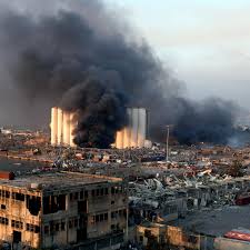 The fire was thought to have been caused by a gas explosion. After Twin Explosions An Apocalypse In Lebanon The New Yorker