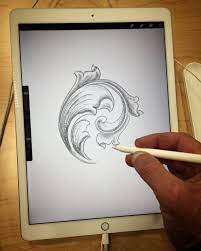 This means you have to press it down very hard to reach 100% pressure or opacity. My My Very First Ipad Pro Sketch With Apple Pencil And Procreate Amazing Tool For Designing Metal Engraving Design Ipad Pro Art Ipad Engraving Ipad Art