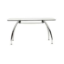 · rectangle glass table tops are very popular and come in a wide variety of sizes, thicknesses and different edging. Glass Top Rectangle Office Desk Dining Meeting Table With Shelf 1500mm Long Metal Frame