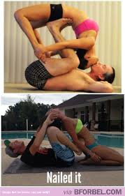 Yoga For Couples Nailed It Exercise Workout Humor Couples Yoga