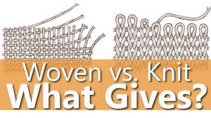 Ii high fibre volume fraction knitted fabric composites were produced from 1x1 rib fabric made from commingled yarn at different pressures and temperatures. Knit Vs Woven Fabric What S The Diff Youtube