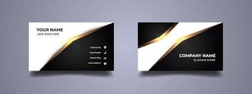 Download this business cards vector material, business vector, business card, card png clipart image with transparent background or psd file for free. Luxury Business Card Black And White Background Elegant Golden Modern Design Vector Illustration 2315987 Vector Art At Vecteezy
