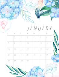 Free Printable 2018 Floral Calendar The Cottage Market 2017 Floral Calendar Free Printable Calendar Calendar Printables
