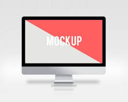 Download Computer Screen On White Background Mock Up For Free Business Card Mock Up Mockup Vector Business Card