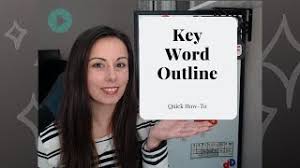 How to key word outline template! Key Word Outline Example Youtube