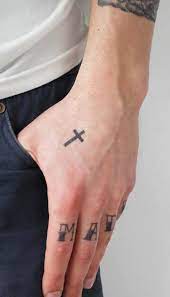 The mystic cross mark on the palm. 150 Trendy Hand Tattoos For Men You Must See Tattoo Me Now
