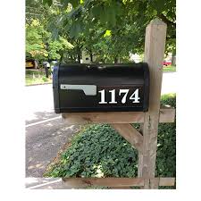 Make sure that your mail carrier always has a clear path to your mailbox whether it's by the street or mounted on your house. Mailbox Number Stickers 3 X 12 Custom Prespaced Numbers On Decal Sheet Vl0901