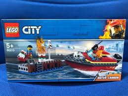 The firsestation rescue ship includes 2 lego city minifigures: Lego City Dock Side Fire Speed Build 60213 Toys Games Bricks Figurines On Carousell