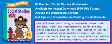 A large collection of fun worksheets for your beloved ones have been prepared to accompany your children's activity in learning with many interesting exercises. Premium Social Studies Worksheets Collection From The Kindergarten Worksheets Store