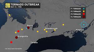 Barrie tornado #barrie #tornado unsure of damage. Massive Ontario Tornado Outbreak Marks Anniversary The Weather Network