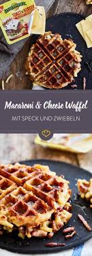 Mac And Cheese Waffeln Mit Zwiebeln Speck Und Kase Rezept Lebensmittel Essen Rezepte Waffeln