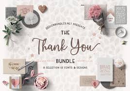 Png_files.zip contains 9 png files on transparent background (5000 px). The Thank You Bundle Design Bundles A Freebie From Designbundles Net Good For 31 Days From June 11 2019 Design Bundles Cool Fonts Free Design