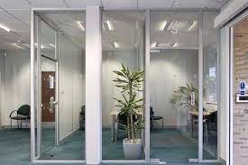 Mountain style home office photo in orange county. Glass Office Dividers Walls Avanti Systems Usa