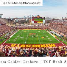 Minnesota Golden Gophers End Zone Panoramic Poster Tcf Bank Stadium Picture Panoramic Print Panoramic Pictures Picture Wire