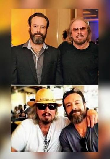 Father And Son Barry Gibb with his son Stephen #music #followers  #fblifestyle
